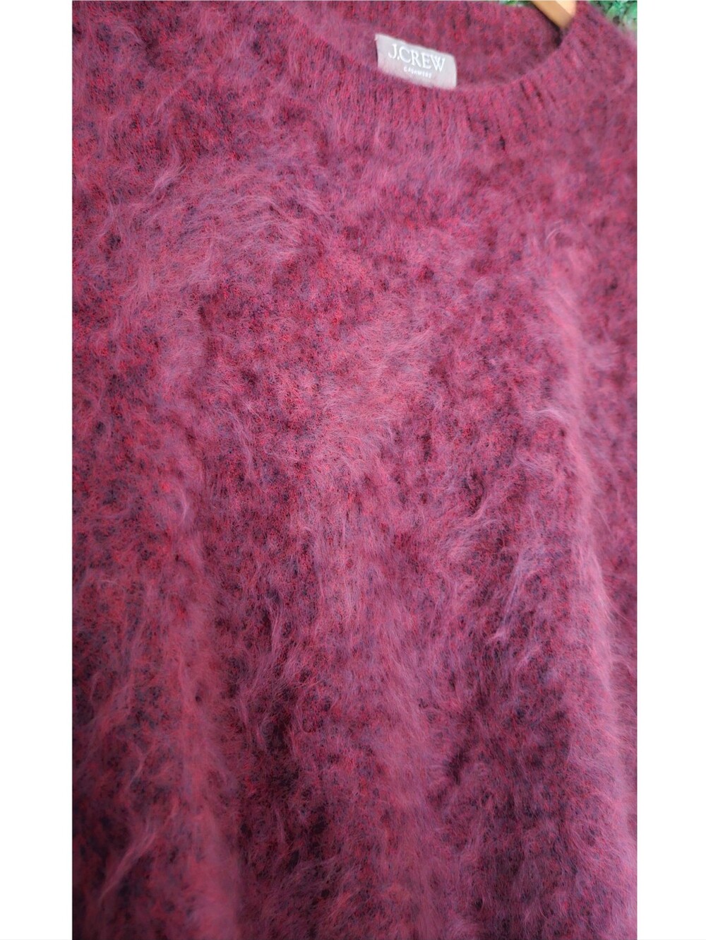 J.Crew Brushed Cashmere Marled Relaxed Crewneck Sweater - Picture 6 of 8